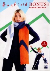 Knitting Pattern - Hayfield 10620 - Bonus Super Chunky - Scarves